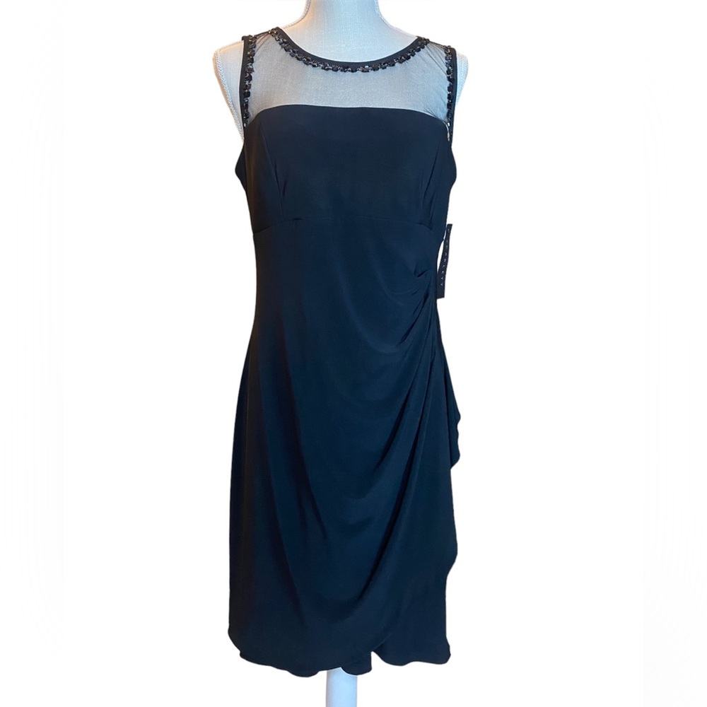 Scarlett Nite black beaded dress NWT Size 12